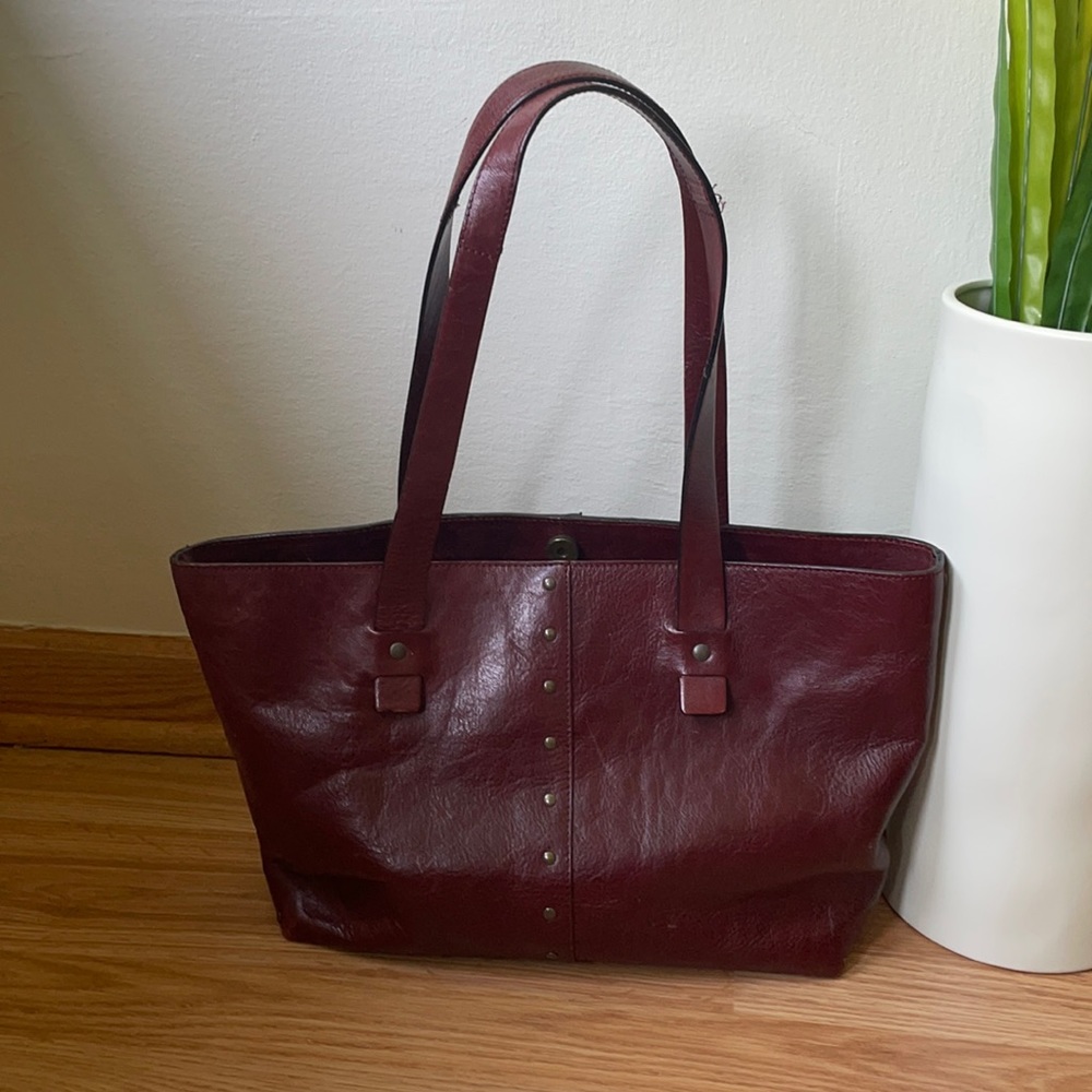 Burgundy Vin Baker Tuscany tote bag made in Italy.